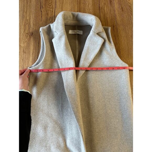 Love Tree Tan Long Vest Women's Size Small - Picture 4 of 5